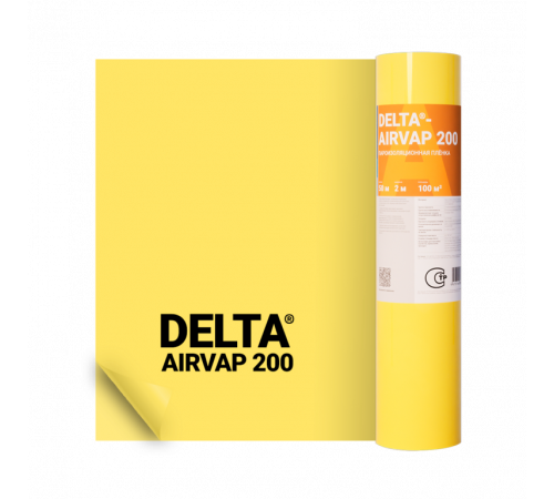 DELTA®-AIRVAP 200 универсальная пароизоляционная плёнка, Sd=100м, 180 г/м 2,0х50м, 100м2