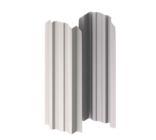 Штакетник металлический МП LАNE-O 16,5х99 NormanMP (ПЭ-01-9002-0.5)