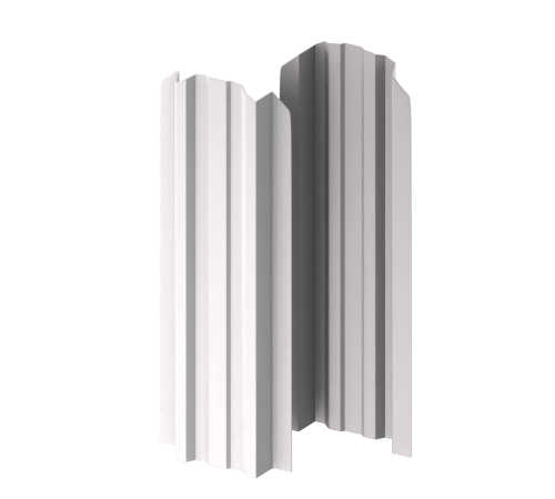 Штакетник металлический МП LАNE-O 16,5х99 NormanMP (ПЭ-01-9003-0.5)