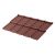 Модульная металлочерепица BUDMAT COMO Standart   IDEAL MATT (SSAB PURAL MATT) 435(коричневый 8017)
