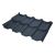 Модульная металлочерепица BUDMAT Ferrara Elite   IDEAL SATIN (SSAB PURAL) 534 (темно-антрацитовый 7021)