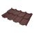Модульная металлочерепица BUDMAT Ferrara Elite   IDEAL SATIN (SSAB PURAL) 435(коричневый 8017)