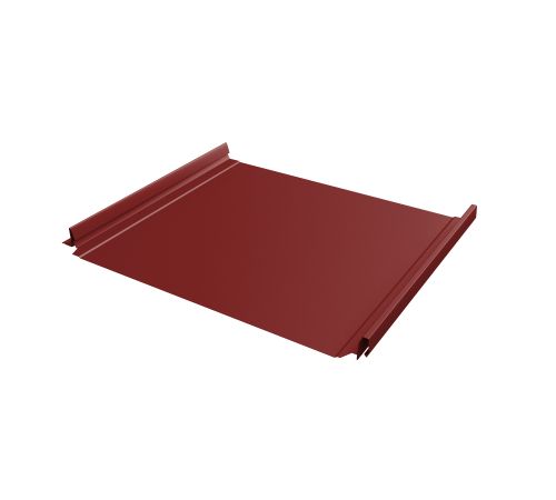 Кликфальц Pro 0,5 Satin с пленкой на замках RAL 3011 коричнево-красный