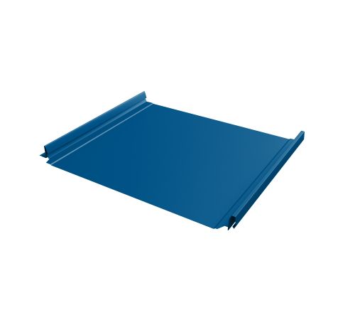 Кликфальц Pro 0,5 Satin с пленкой на замках RAL 5005 сигнальный синий
