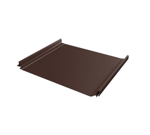 Кликфальц Pro 0,5 Satin с пленкой на замках RAL 8017 шоколад