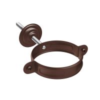 Хомут трубы с комплектом крепления d=90 AQUASYSTEM RAL 8017 PU MATT