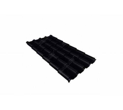 Металлочерепица Grand line Kamea Velur ® RAL 9005
