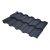 Модульная металлочерепица BUDMAT Rialto   IDEAL MATT (SSAB PURAL MATT) 534 (темно-антрацитовый 7021)
