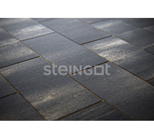 Плитка тротуарная Steingot Плита 600*300, Графитовый камень (Stein Black), толщина 80 мм