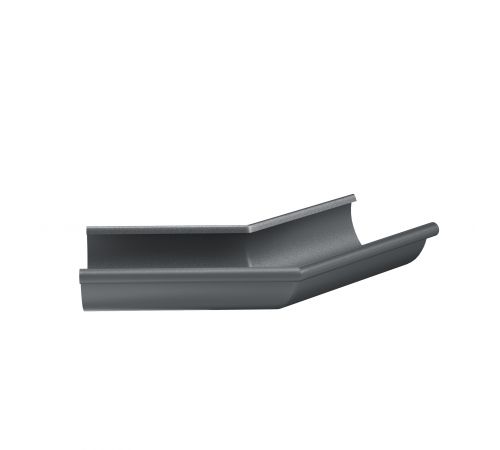 Угол желоба наружный 135 гр. d=125 AQUASYSTEM RAL 7024 PU MATT