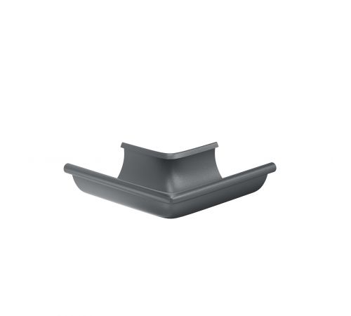 Угол желоба наруж. d=150 AQUASYSTEM RAL 7024 PU MATT