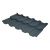 Модульная металлочерепица BUDMAT Venecja   IDEAL MATT (SSAB PURAL MATT) 534 (темно-антрацитовый 7021)