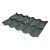 Модульная металлочерепица BUDMAT Venecja   IDEAL SATIN (SSAB PURAL) 534 (темно-антрацитовый 7021)
